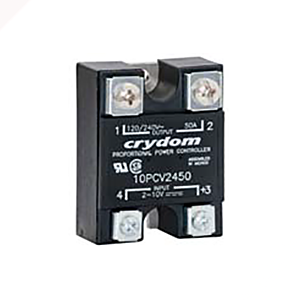 Crydom Solid State Relay    1-Phase Proportional 25A I/P: 2-10V 240 VAC Output    10PCV2425 <br>(Images is for references only    actual product refer specification).