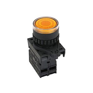 Push Button - illuminated Momentory Switch Ã˜ 22/25 mm AC type 1a Red    S2PR-P3RAL <br>(Images is for references only    actual product refer specification).