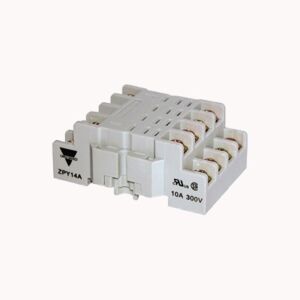 Carlo Gavazzi DIN Mount Socket    ZPY14A <br>(Images is for references only    actual product refer specification).